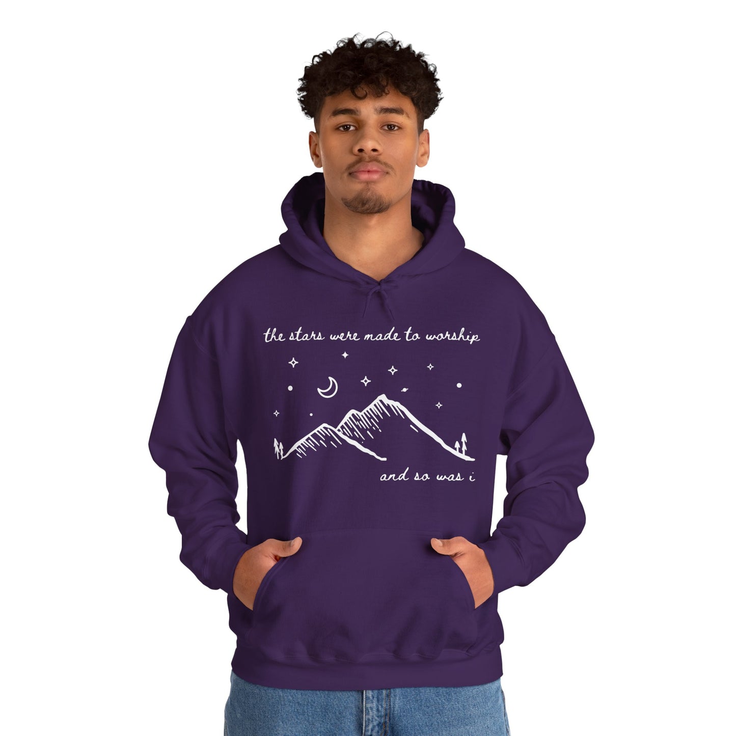 The Stars Were Made to Worship and So Was I Hoodie | Psalm 148 Inspired Christian Hoodie