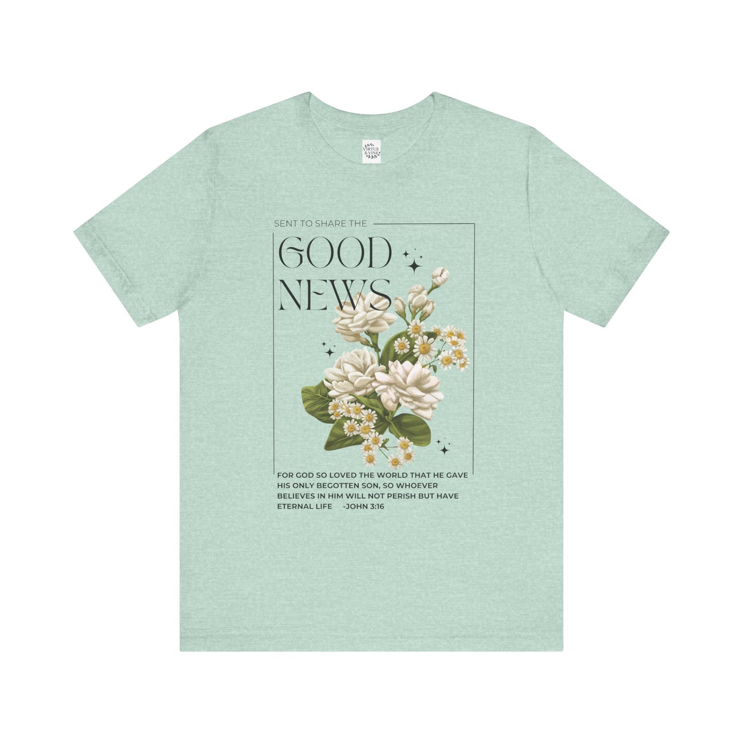 "Good News" Floral Tee