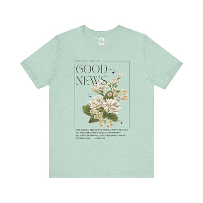 "Good News" Floral Tee