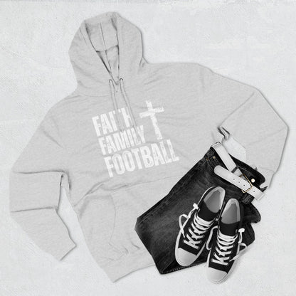 Faith Family Football Hoodie | Christian Fall Sweatshirt