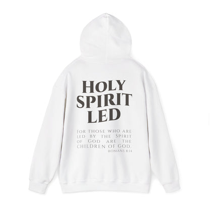 Holy Spirit Led Hoodie, Cozy Religious Sweatshirt, Christian Gift for Him/Her, Faith-Based Apparel, Inspirational Outfit
