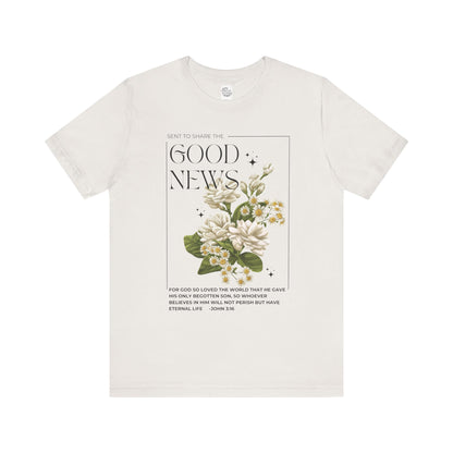 "Good News" Floral Tee