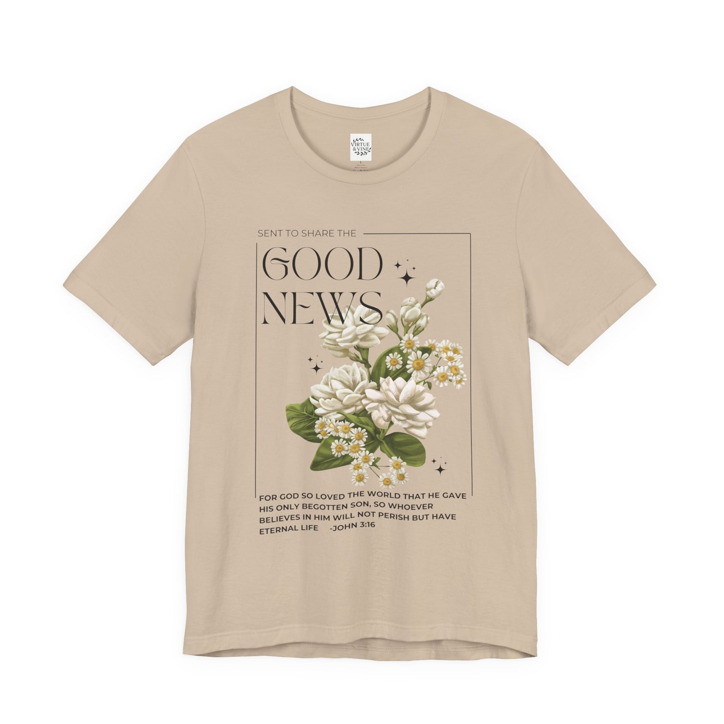 "Good News" Floral Tee