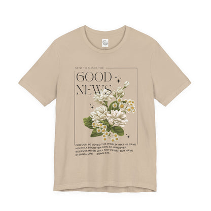 "Good News" Floral Tee