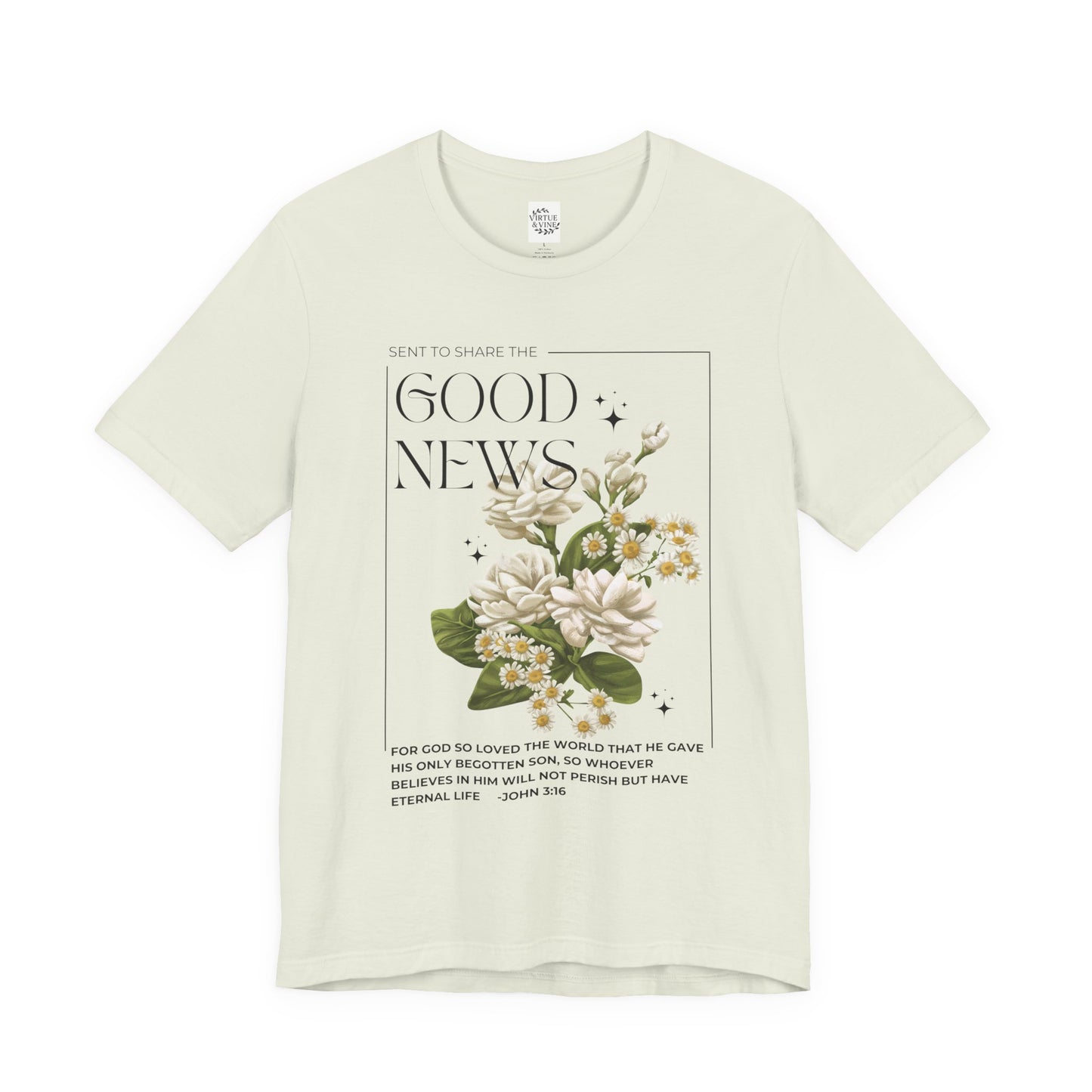 "Good News" Floral Tee