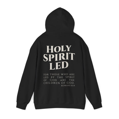Holy Spirit Led Hoodie, Cozy Religious Sweatshirt, Christian Gift for Him/Her, Faith-Based Apparel, Inspirational Outfit