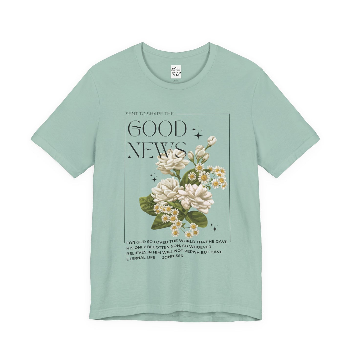 "Good News" Floral Tee