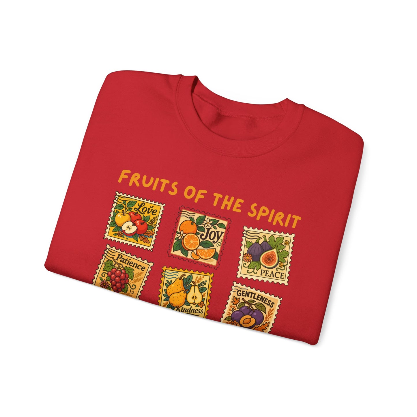 Fruits of the Spirit Postage Stamp Sweatshirt | Galatians 5:22-23