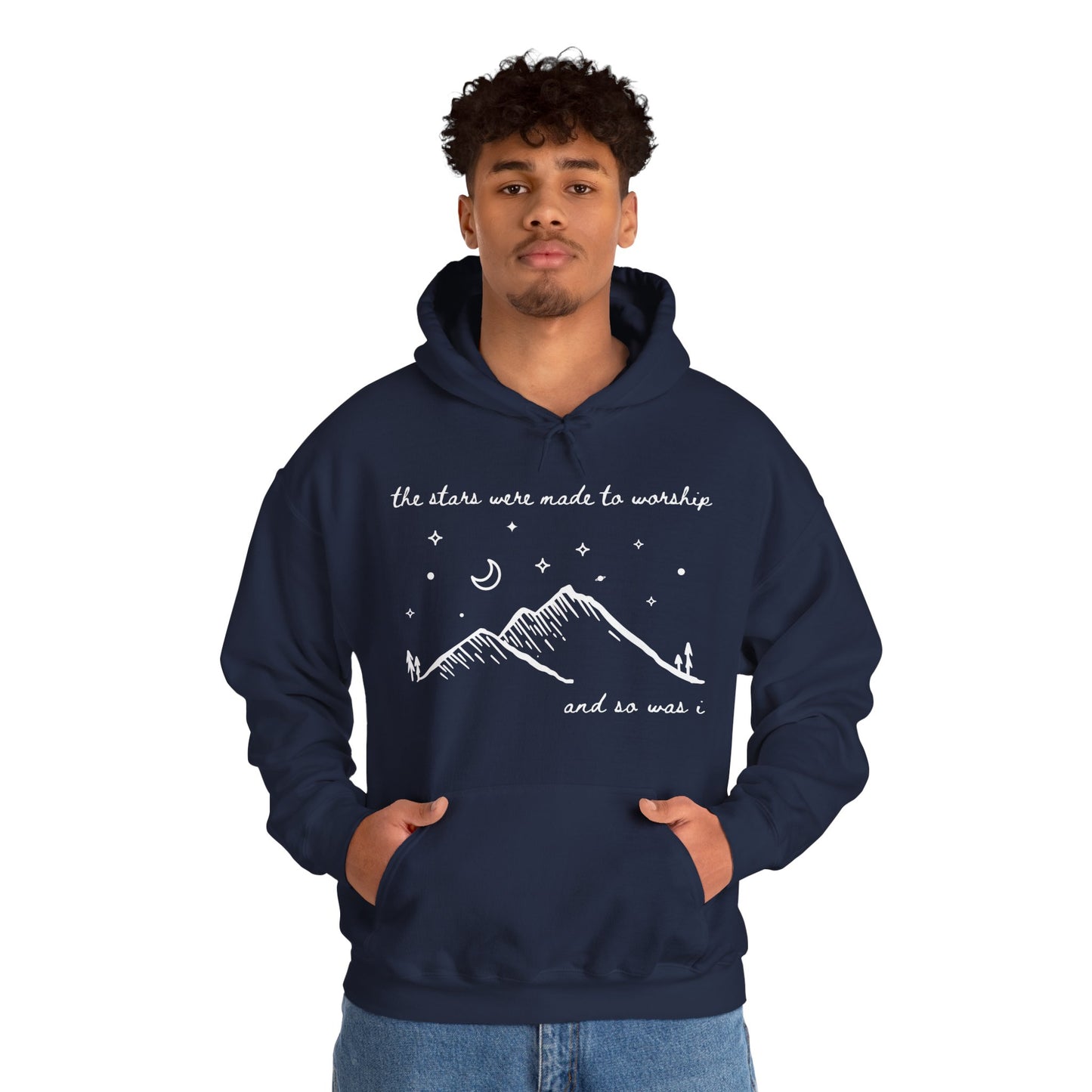 The Stars Were Made to Worship and So Was I Hoodie | Psalm 148 Inspired Christian Hoodie