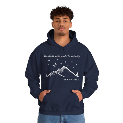 The Stars Were Made to Worship and So Was I Hoodie | Psalm 148 Inspired Christian Hoodie