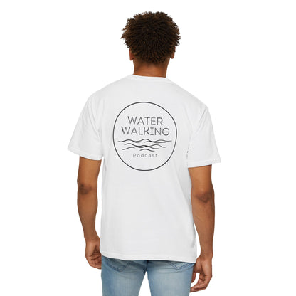 Water Walking Podcast T-Shirt | Walk by Faith Tee (Matthew 14:29)