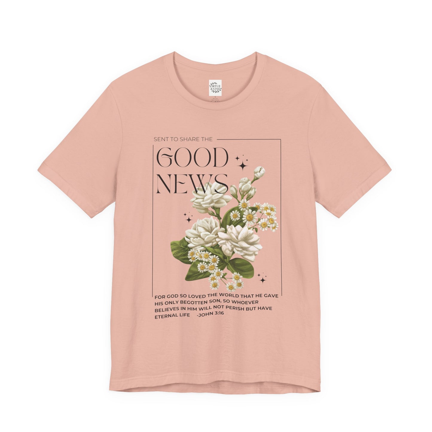 "Good News" Floral Tee