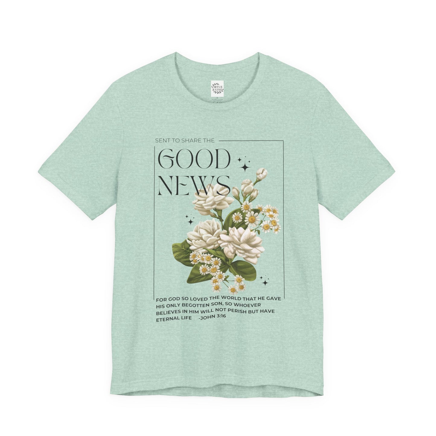 "Good News" Floral Tee