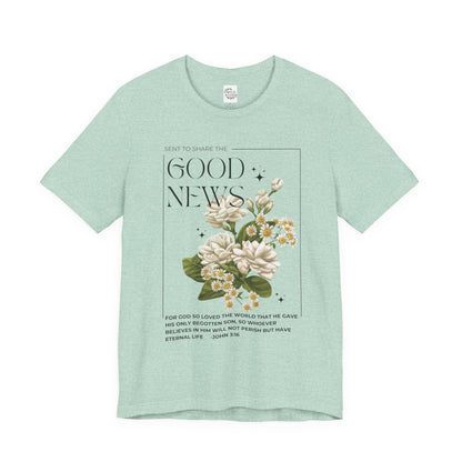 "Good News" Floral Tee