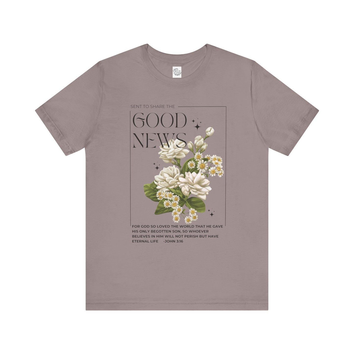 "Good News" Floral Tee