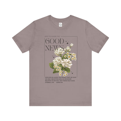 "Good News" Floral Tee