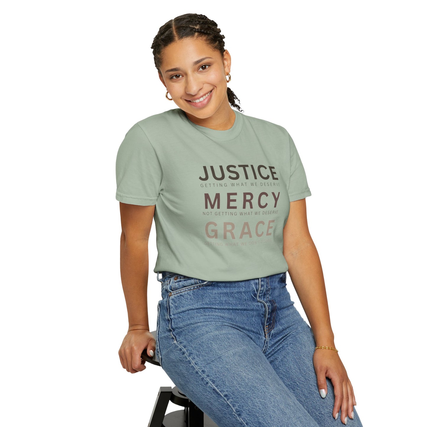 Comfort Colors® Justice Mercy Grace Christian T-Shirt