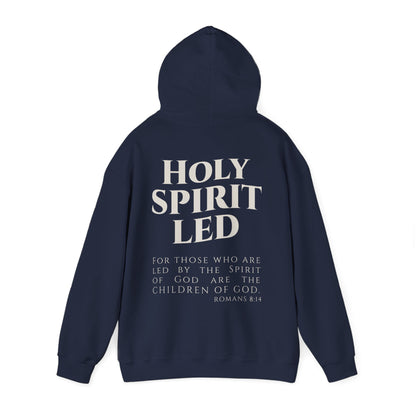 Holy Spirit Led Hoodie, Cozy Religious Sweatshirt, Christian Gift for Him/Her, Faith-Based Apparel, Inspirational Outfit