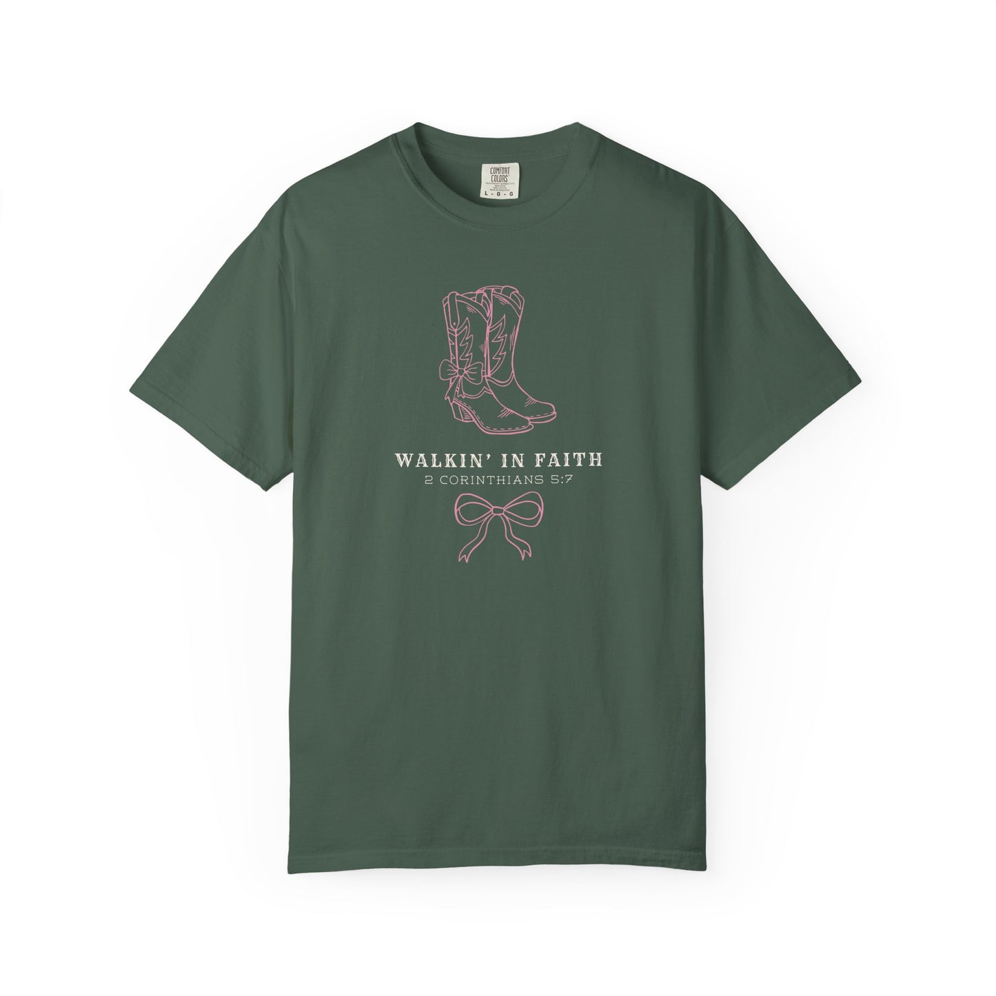 Walkin' in Faith T-shirt | Christian Western Faith-Based Gift, Southern Style, Everyday Comfort