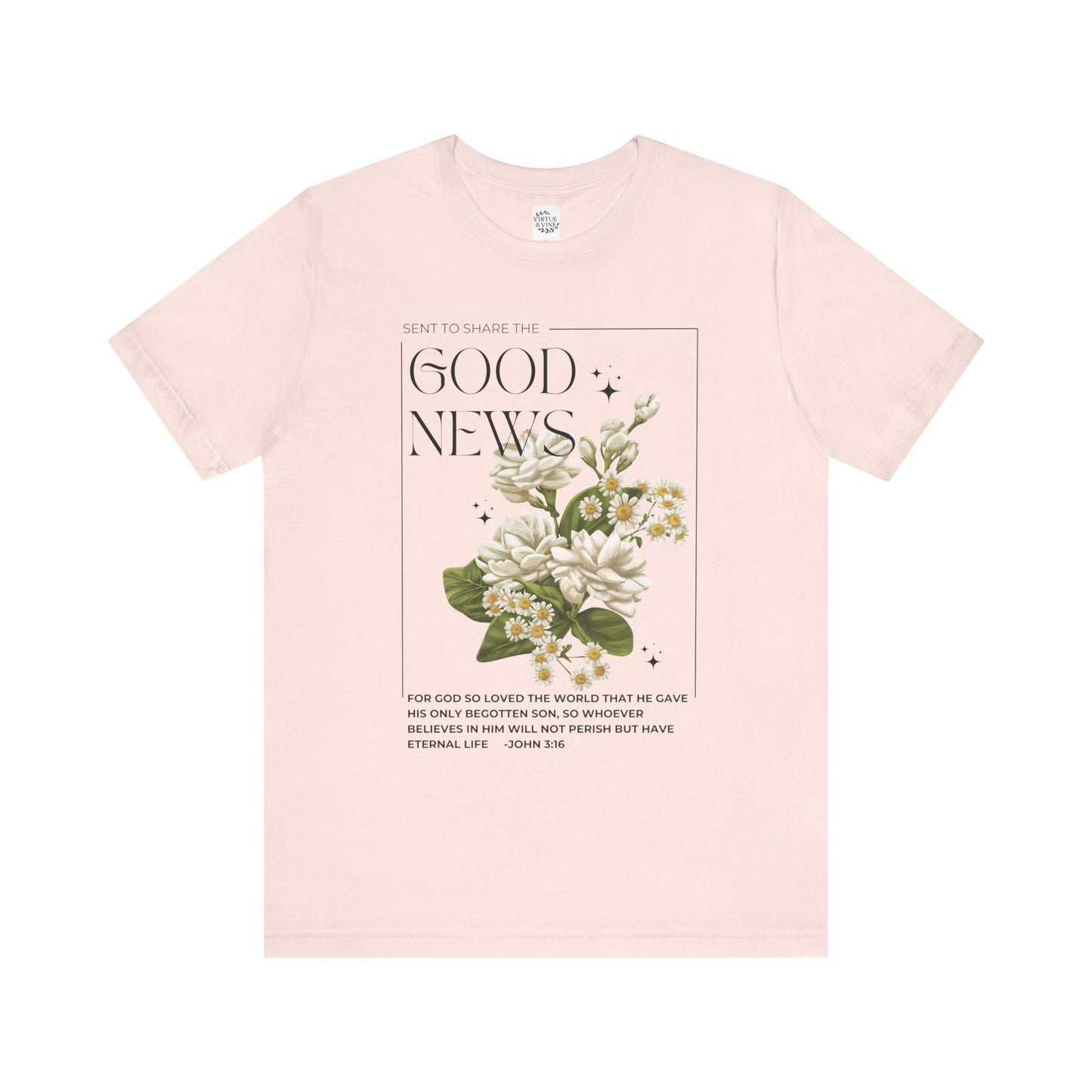 "Good News" Floral Tee