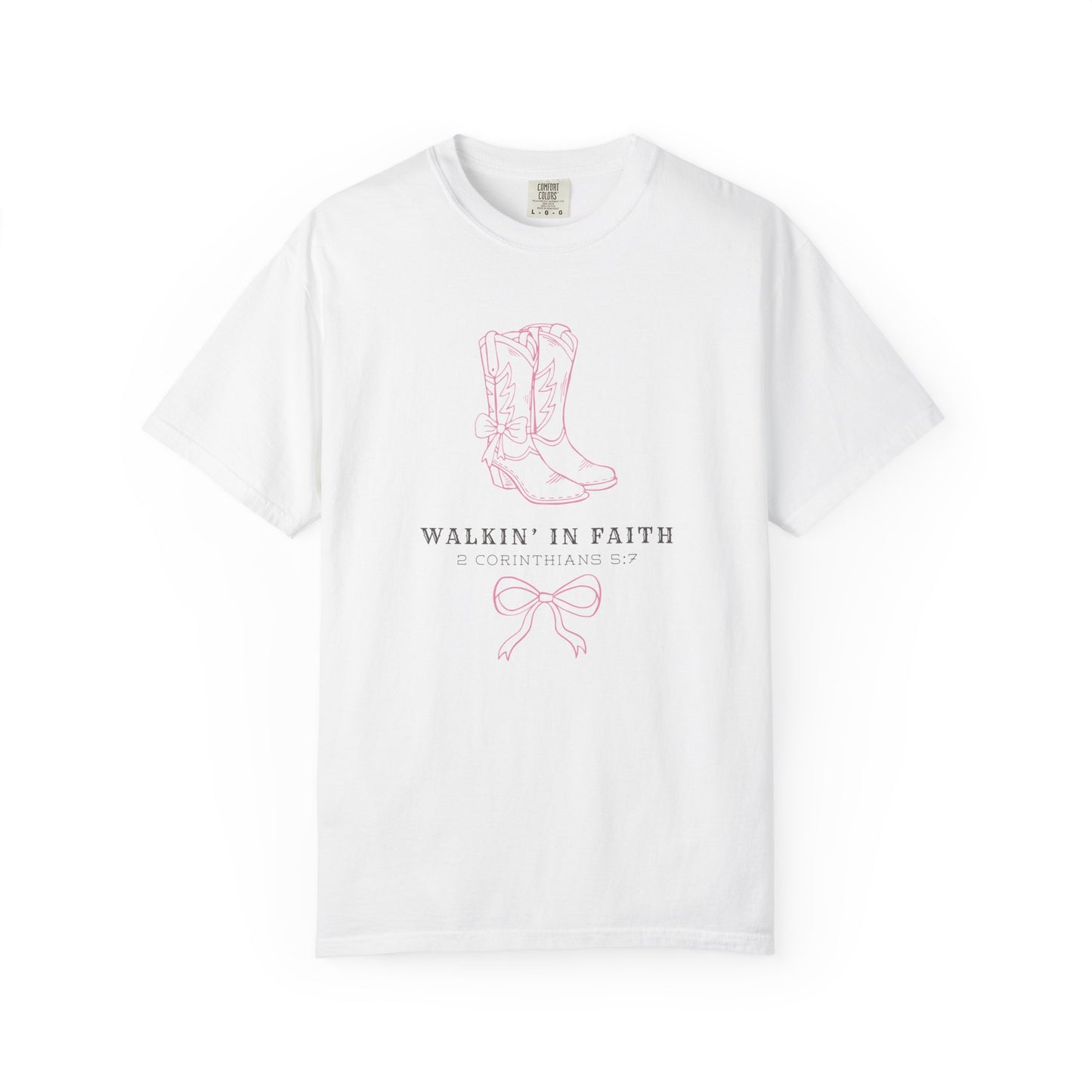 Walkin' in Faith T-shirt | Christian Western Faith-Based Gift, Southern Style, Everyday Comfort