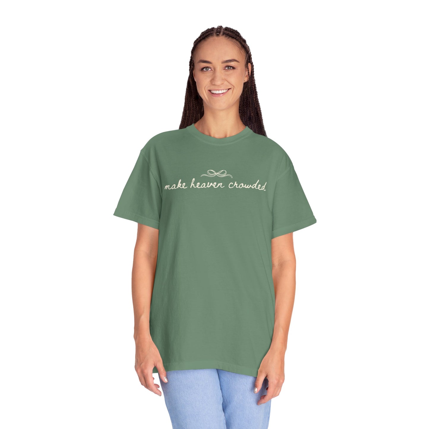 Comfort Colors® Make Heaven Crowded Shirt - Coquette Christian Faith Tee