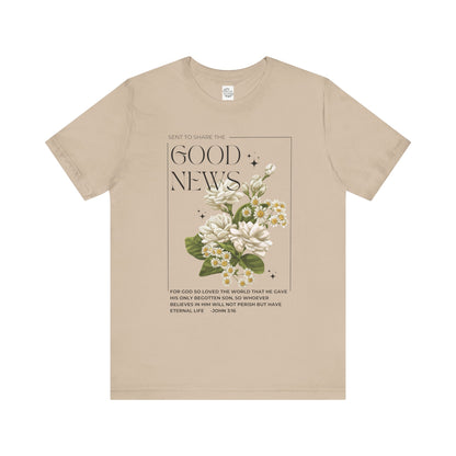 "Good News" Floral Tee