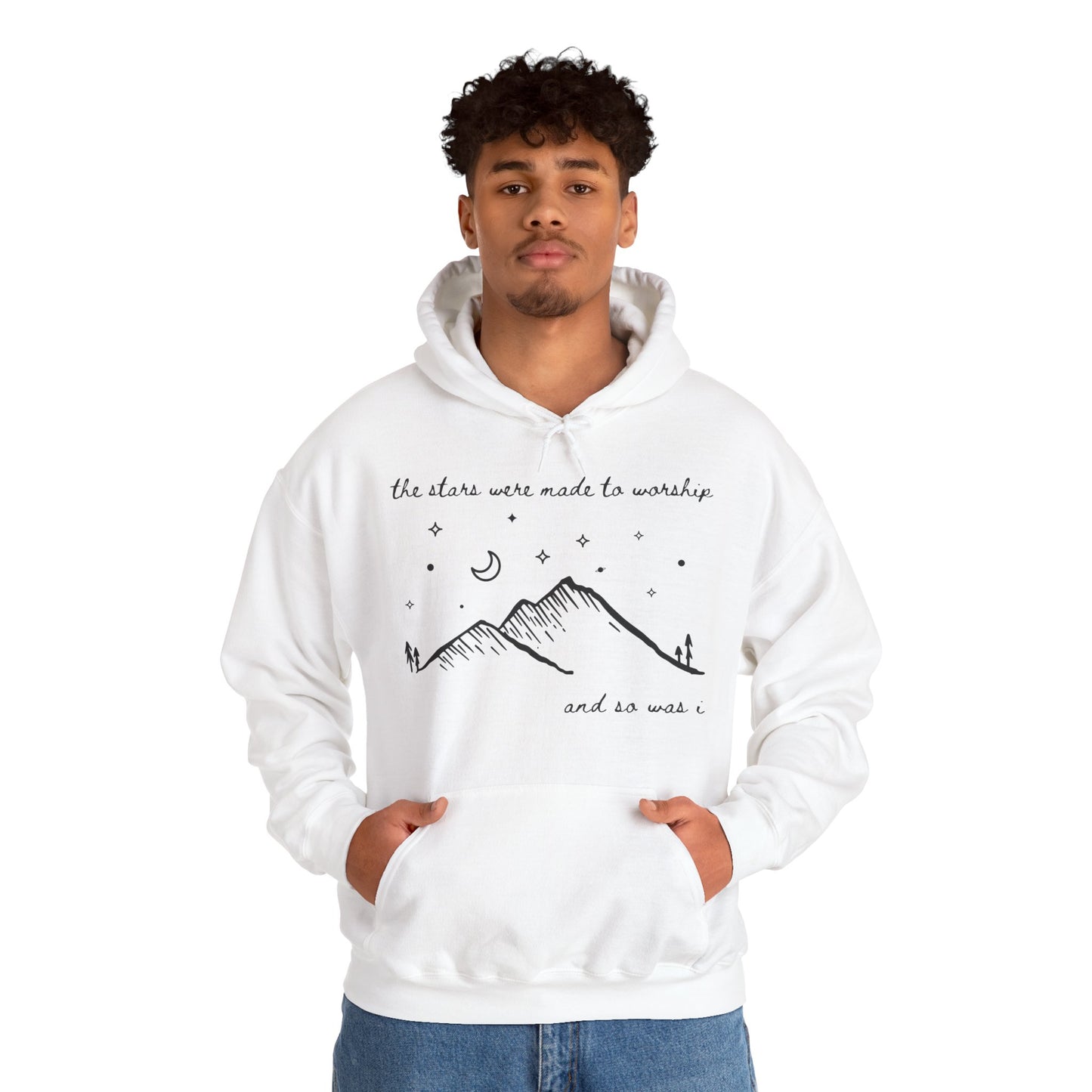 The Stars Were Made to Worship and So Was I Hoodie | Psalm 148 Inspired Christian Hoodie