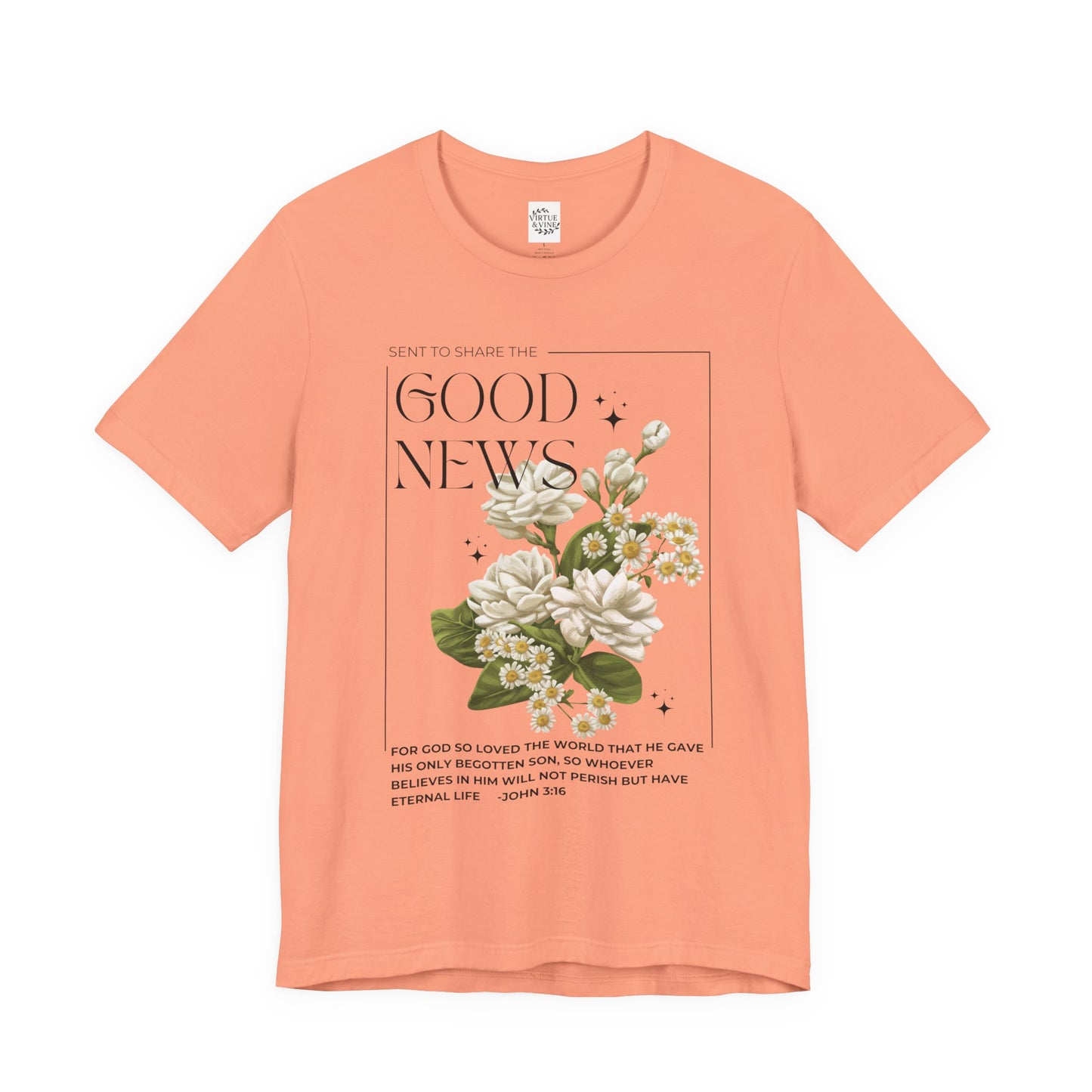 "Good News" Floral Tee
