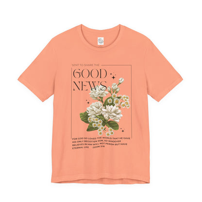 "Good News" Floral Tee