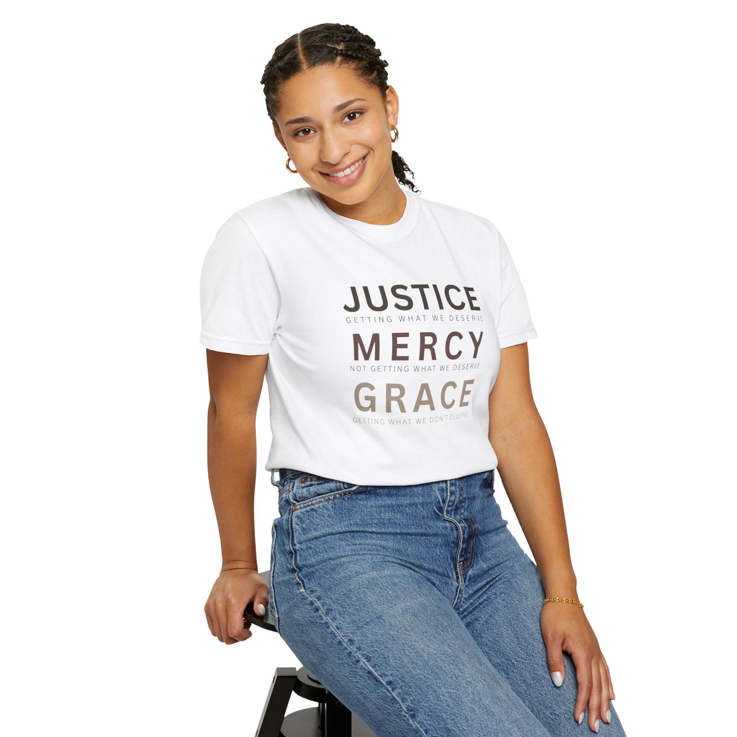 Comfort Colors® Justice Mercy Grace Christian T-Shirt