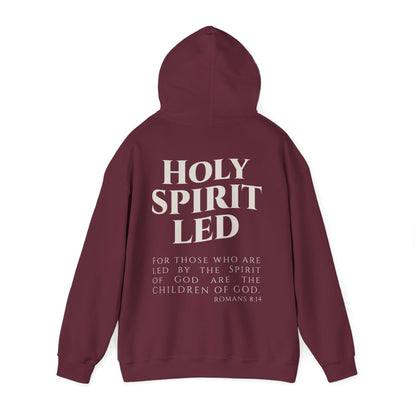 Holy Spirit Led Hoodie, Cozy Religious Sweatshirt, Christian Gift for Him/Her, Faith-Based Apparel, Inspirational Outfit