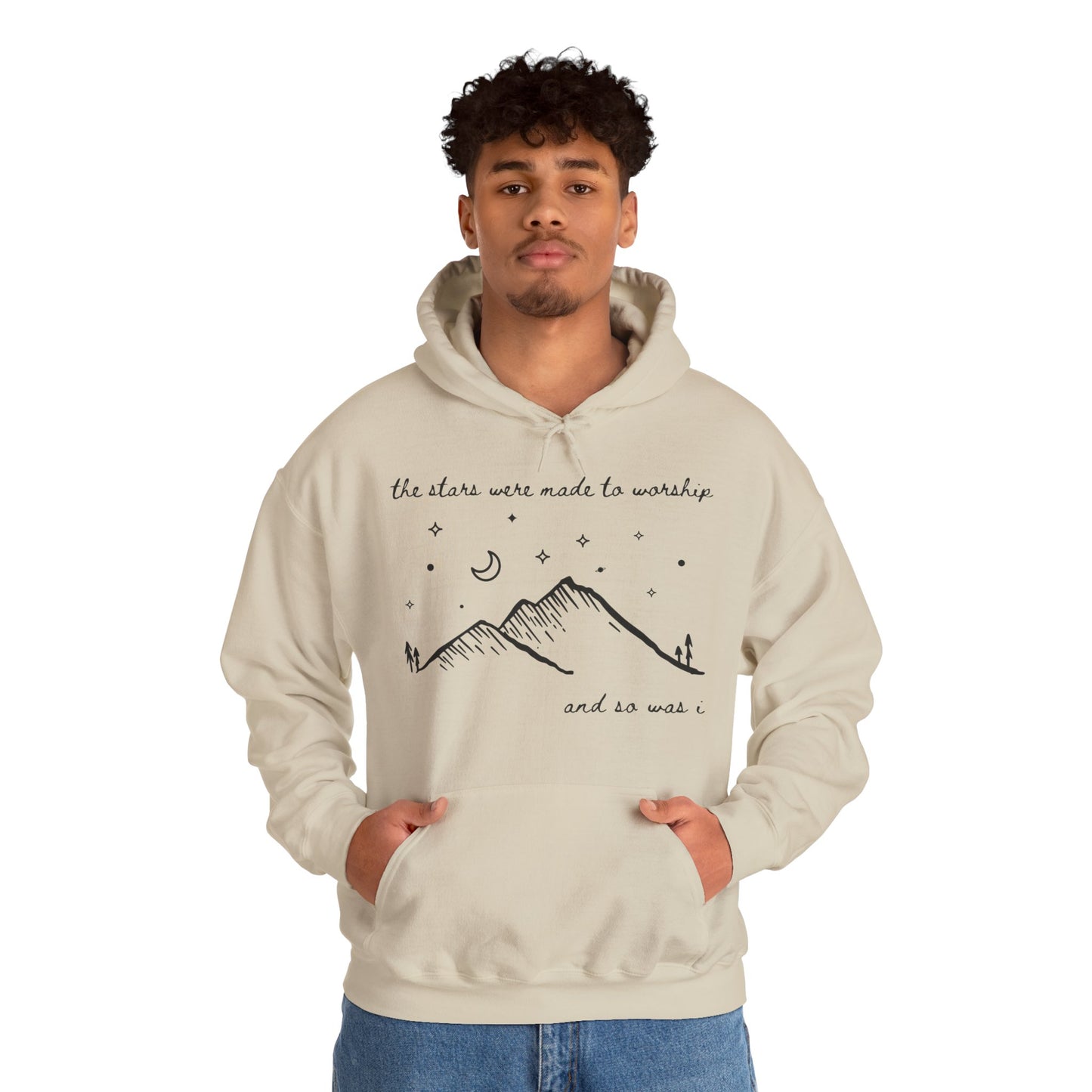 The Stars Were Made to Worship and So Was I Hoodie | Psalm 148 Inspired Christian Hoodie