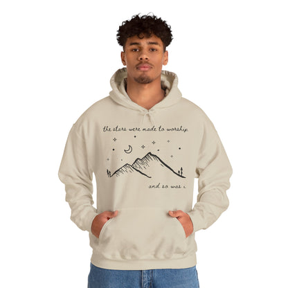 The Stars Were Made to Worship and So Was I Hoodie | Psalm 148 Inspired Christian Hoodie