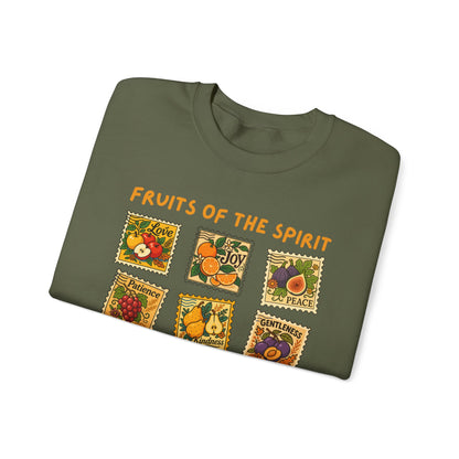 Fruits of the Spirit Postage Stamp Sweatshirt | Galatians 5:22-23