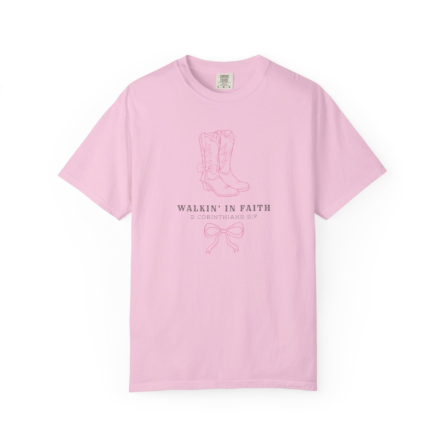 Walkin' in Faith T-shirt | Christian Western Faith-Based Gift, Southern Style, Everyday Comfort
